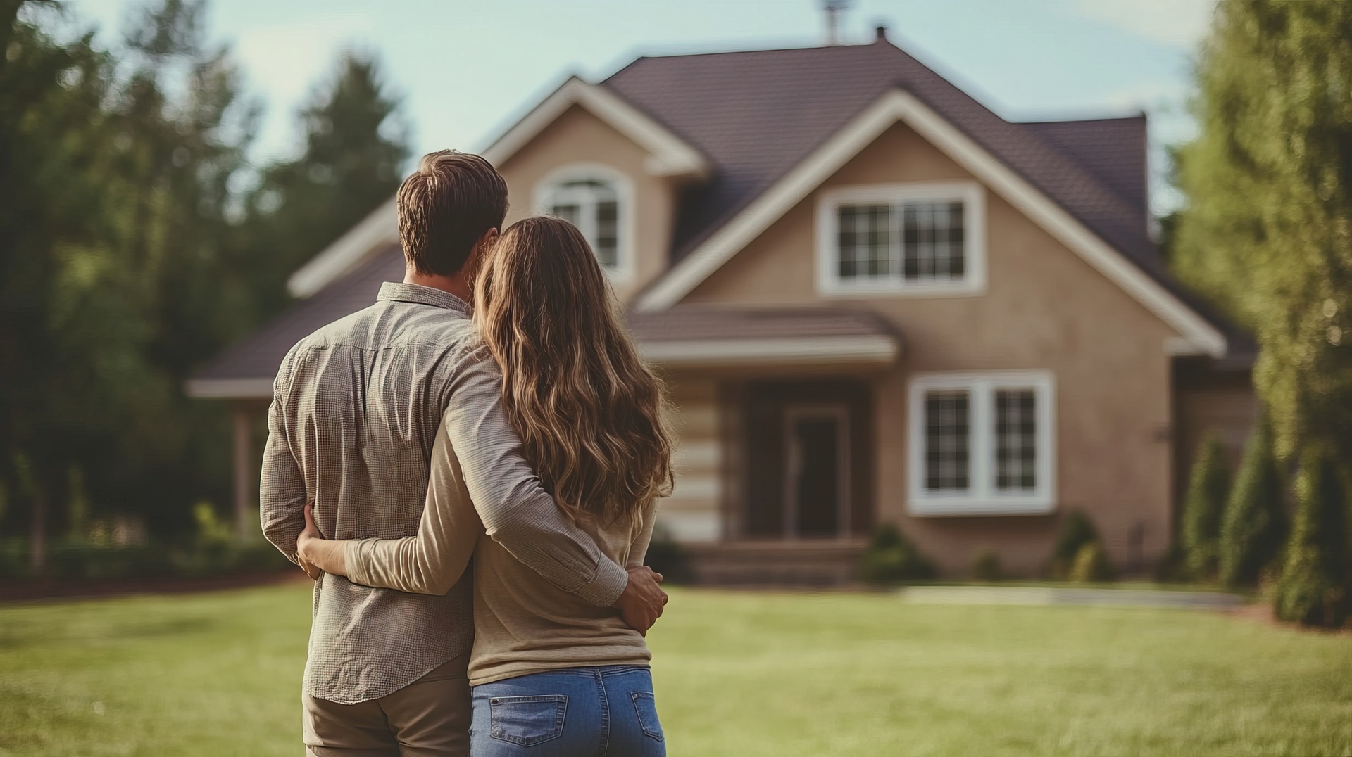 A first time home buyer couple, buy a house in summer in Metro Vancouver